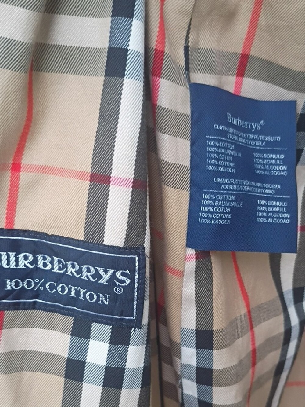 Burberry Beige Double-Breasted Trench Coat - Picture 4 of 10
